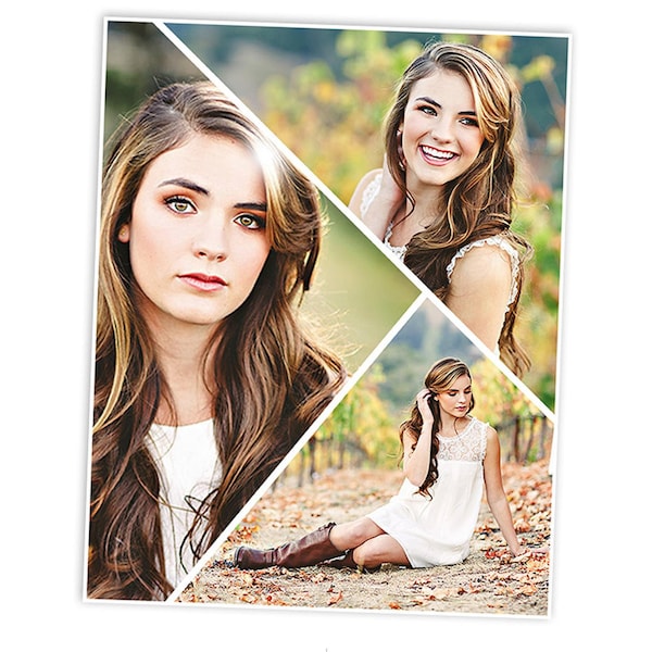 Senior Photography Print Collage Blog Storyboard Template for Photographers - Harper