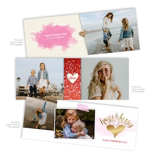 Valentine&#39;s Day Facebook Timeline Cover Photoshop Template - Three Piece Bundle - 1236
