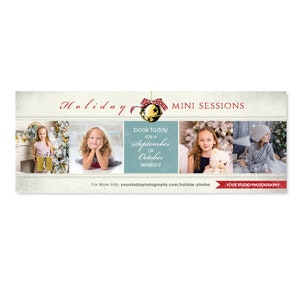 Weihnachten Mini Sitzung Marketing Facebook Timeline Cover Vorlage - 1154