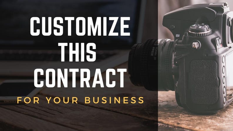 Visual Reference: Second Shooter Contract Template