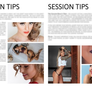 May include: A collage of images featuring women with different hairstyles and makeup looks. The images include a close-up of a woman's face with red lipstick, a woman lying on a bed with a tattoo, a woman standing in front of a wooden door, a close-up of a woman's mouth with gold glitter lipstick, and a woman with red lipstick looking to the side.