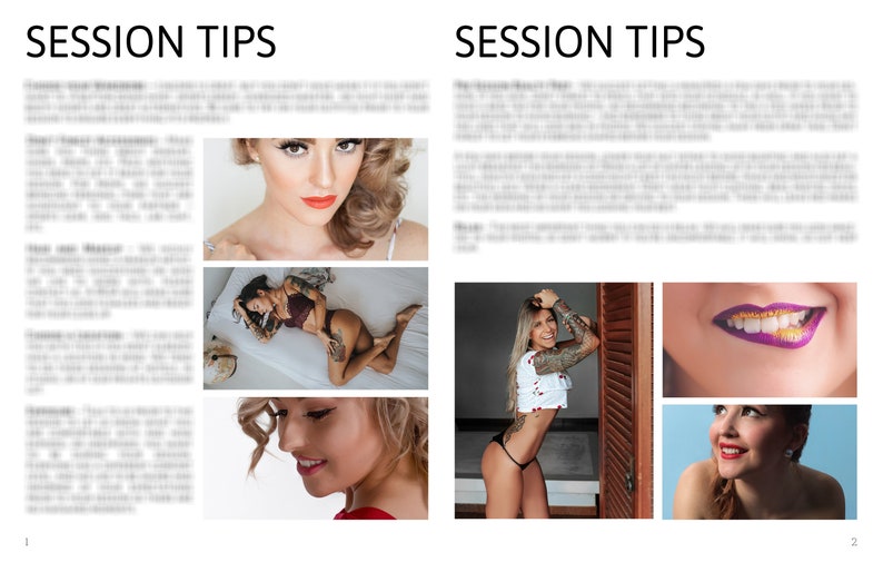 May include: A collage of images featuring women with different hairstyles and makeup looks. The images include a close-up of a woman's face with red lipstick, a woman lying on a bed with a tattoo, a woman standing in front of a wooden door, a close-up of a woman's mouth with gold glitter lipstick, and a woman with red lipstick looking to the side.