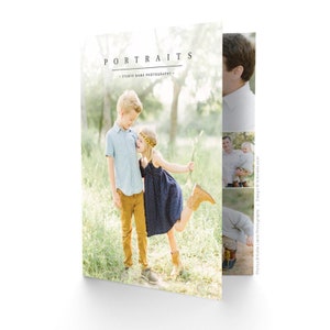 Fotografie-Marketing-Karte - Promo-Karte-Vorlage für Fotografen - gefaltete Karte für Fotografen - JOY