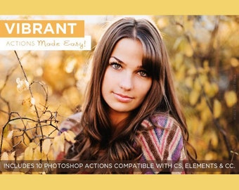 Vibrant Photoshop Actions Made Easy For Photographers, Portrait Photography Photoshop Actions