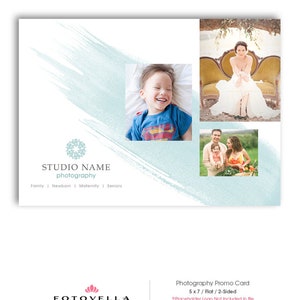 Scheda promozionale marketing fotografico - Modello di carta postale per fotografi