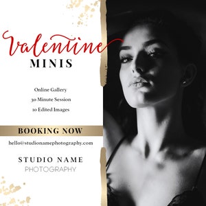 Boudoir Valentine Mini Session Marketing Template, Boudoir Valentine Mini Session for Photographers - 3