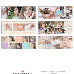 Photography Facebook Cover Templates for Photographers - 6Pak Bundle