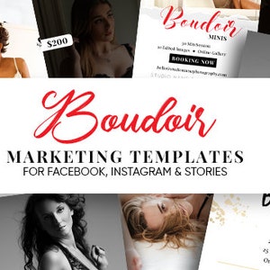 Boudoir Marketing Vorlagen für Fotografen, Mini-Session-Vorlagen für Boudoir Fotografen
