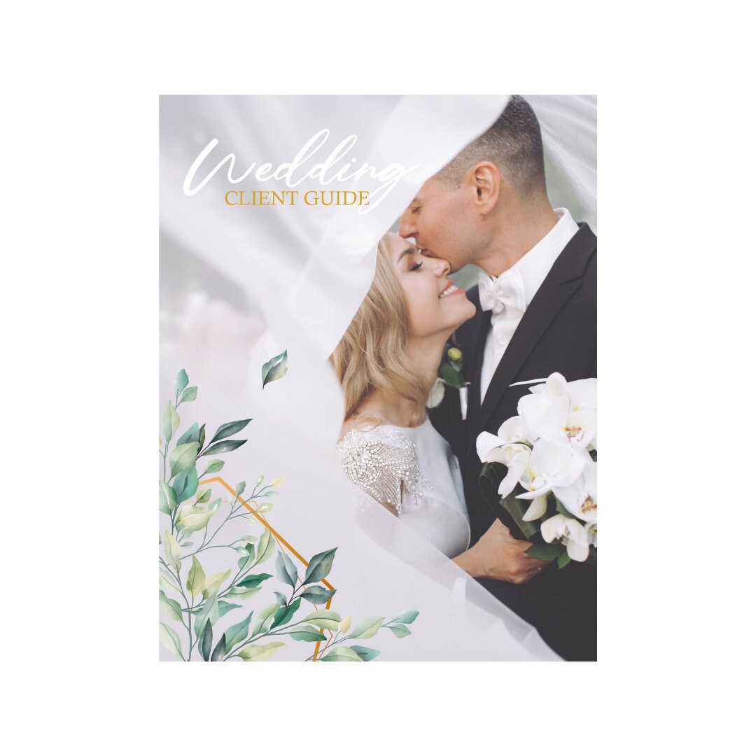 Wedding Photography Client Guide, Welcome Packet Template, PSD Template ...