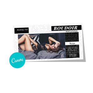 Boudoir Mini Session Marketing Template for Canva, Photography Marketing Template for Photographers V7 FACEBOOK