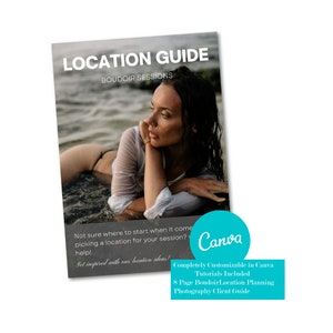 Boudoir Fotografie Location Planung Guide Vorlage, CANVA, Prep Guide, Marketing Magazine, Client Guide, Boudoir Welcome Guide