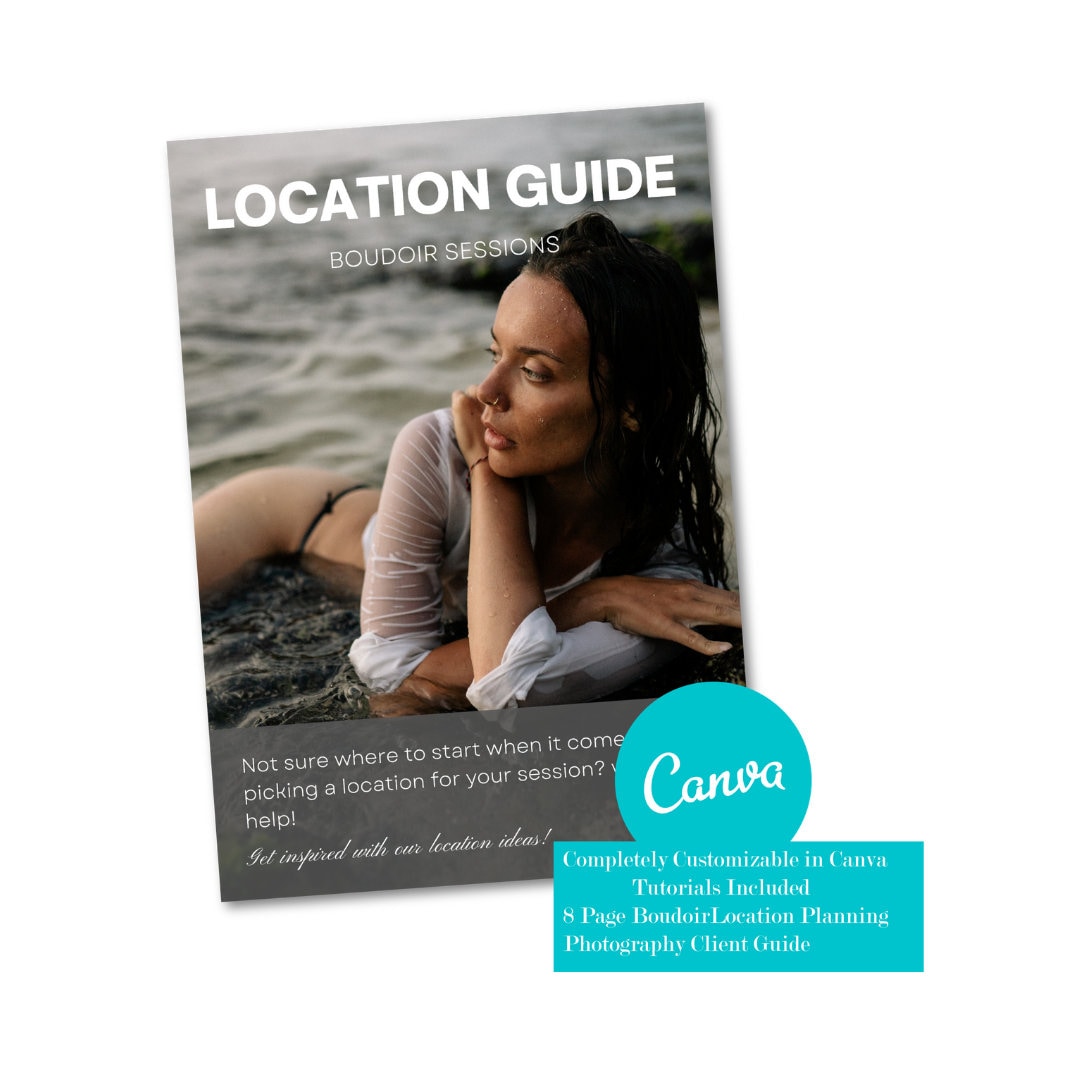 Boudoir Photography Location Planning Guide Template CANVA - Etsy