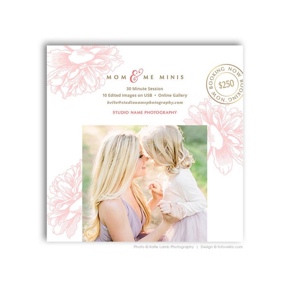 Mommy & Me Minis - Mother's Day Photo Session - Digital Marketing Board - MOM ME 2