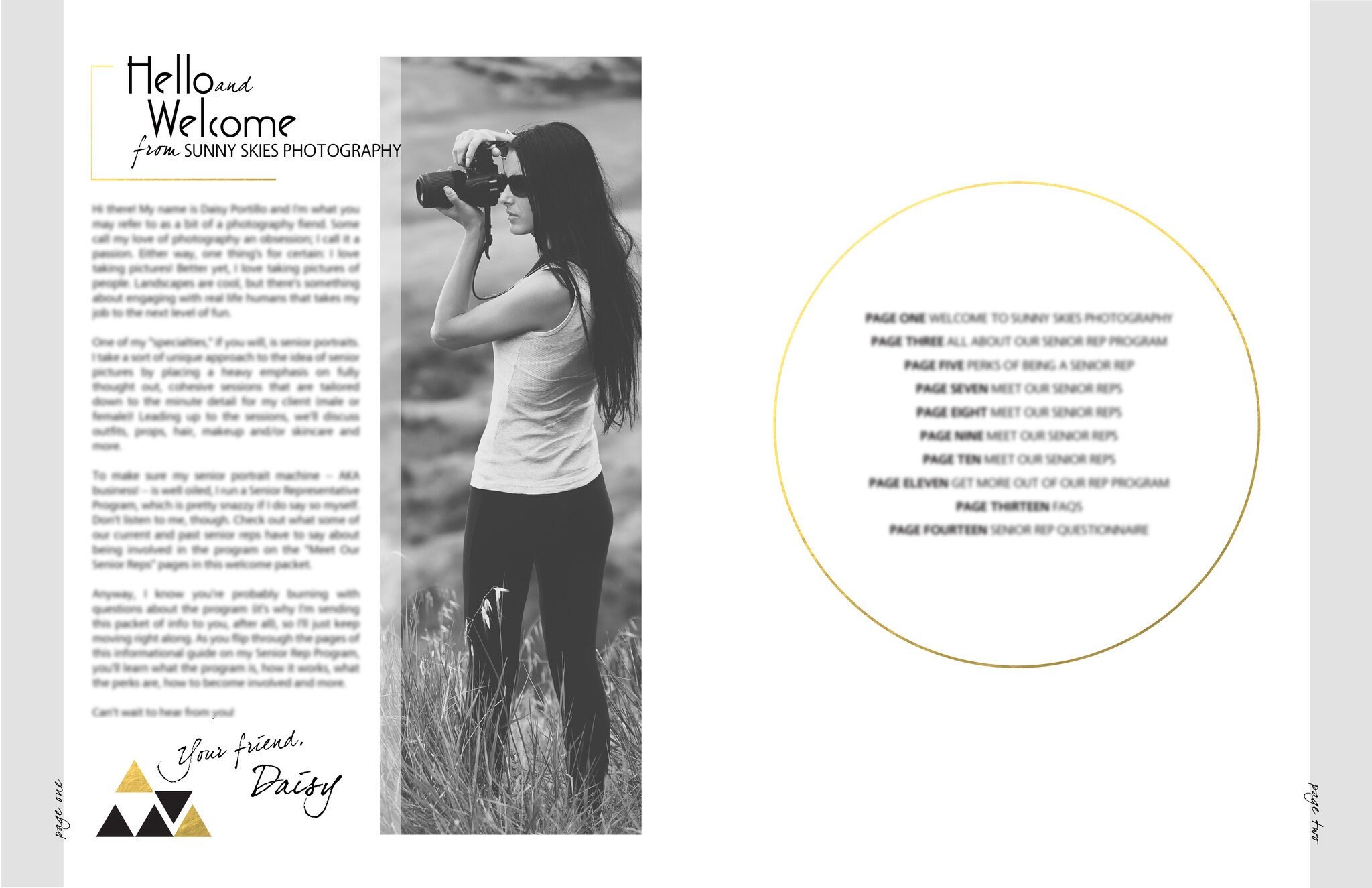 Program Welcome Pages Senior Rep Program Welcome Packet, Magazine Template, Senior Influencer ...