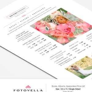 Photography Pricing Template, Photography Pricing Sheets, Photography Pricing Guide for Wedding Photographers