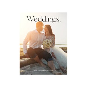 Wedding Welcome Packet, Wedding Client Guide, Wedding Photography Magazine Template for Photoshop