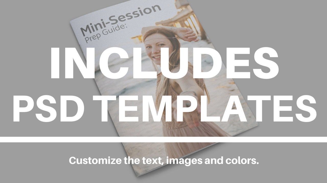 Mini Session Client Guide | Editable Photography Prep Packet & Welcome ...