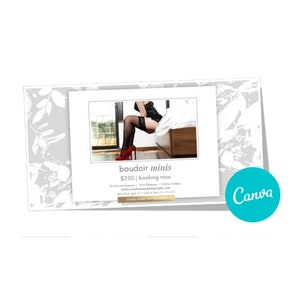 Boudoir Mini Session Marketing Template for Canva, Photography Marketing Template for Photographers V3 Facebook