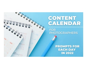 365 Social Media Content Calendar for Photographers, Daily Prompts, Digital Marketing Planner, Engagement Builder, Digital Download