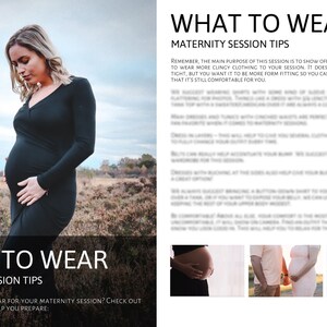 Maternity Photography Session Prep Guide, Client Welcome Guide PSD ...