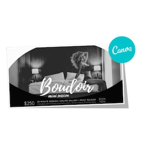 Boudoir Mini Session Marketing Template for Canva, Photography Marketing Template for Photographers V8 FACEBOOK