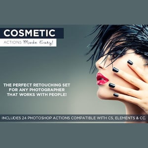 Cosmetic Photoshop Actions Made Easy for Photographers, Retouching Actions for Photoshop, Portrait Photography Photoshop Actions