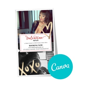 Facebook & Instagram Story Template Valentine Mini Session Boudoir Fotografie Marketing Templates für Fotografen für Canva
