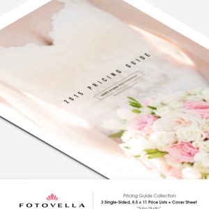Photography Pricing Template, Photography Pricing Sheets, Photography Pricing Guide for Wedding Photographers