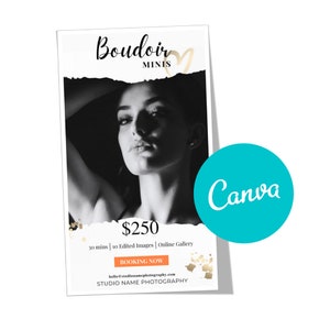 Boudoir Mini Session Marketing Template für Canva, Fotografie Marketing Template für Fotografen Instagram Stories, Facebook Template V2
