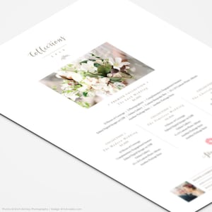 Photography Price List Template Photography Pricing Template, Photography Pricing Sheets, Photography Pricing Guide for Weddings