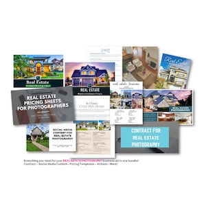 Real Estate Photography Product Collection | Complete Business Kit | Digital Download