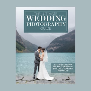 Guide ultime de la photographie de mariage, livre électronique de 230 pages sur la pose et la réservation, flux de travail, actions et bonus de préréglages