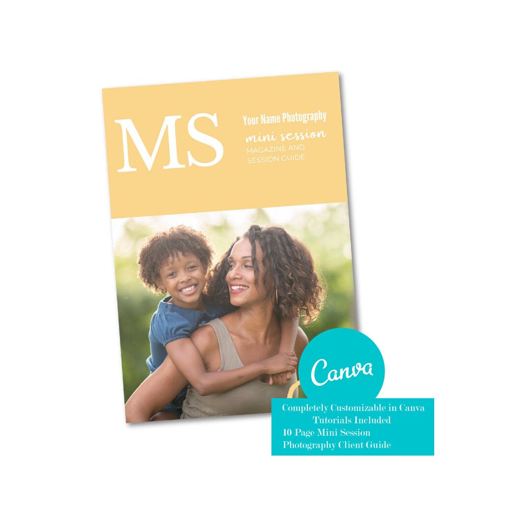 Mini Session Client Guide for Canva, Photography Welcome Packet ...
