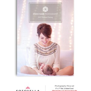 Photography Pricing Template, Photography Pricing Sheets, Photography Pricing Guide Newborn Photography