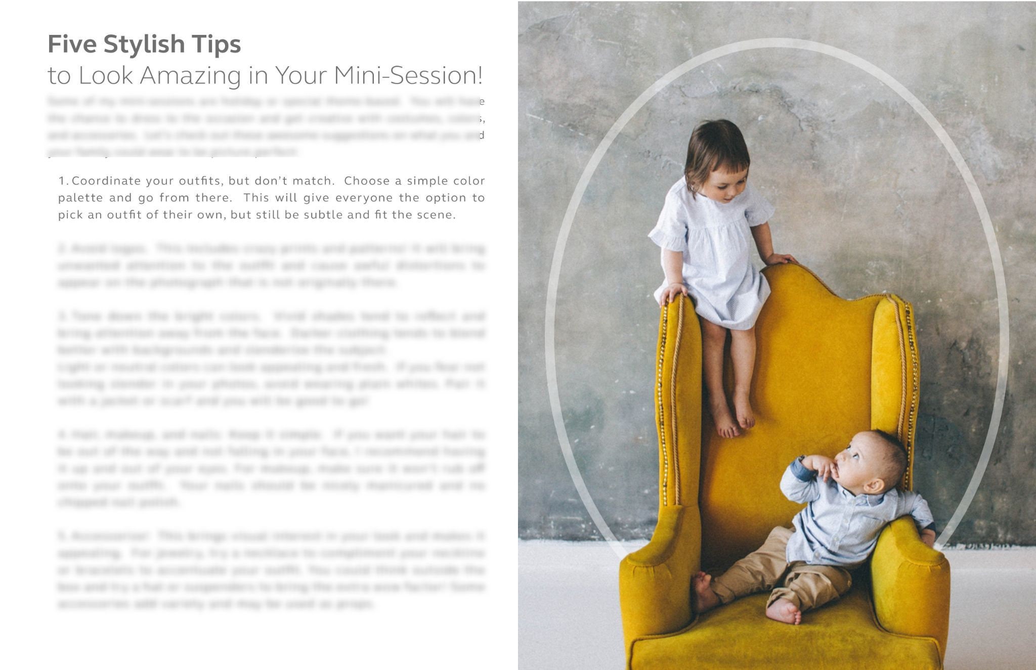 Mini Session Client Guide | Editable Photography Prep Packet & Welcome ...