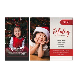 Holiday Mini Session Marketing Kerstsjabloon voor fotografen #2