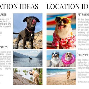 Pet Photography Location Planning Guide for Clients Client - Etsy