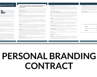 Personal Branding Contracts for Photographers