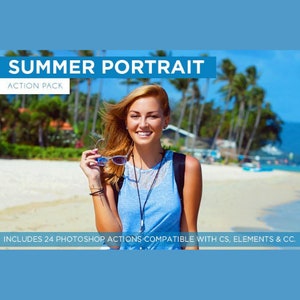 Summer Portrait Photoshop Actions For Photographers, Portrait Photography Photoshop Actions