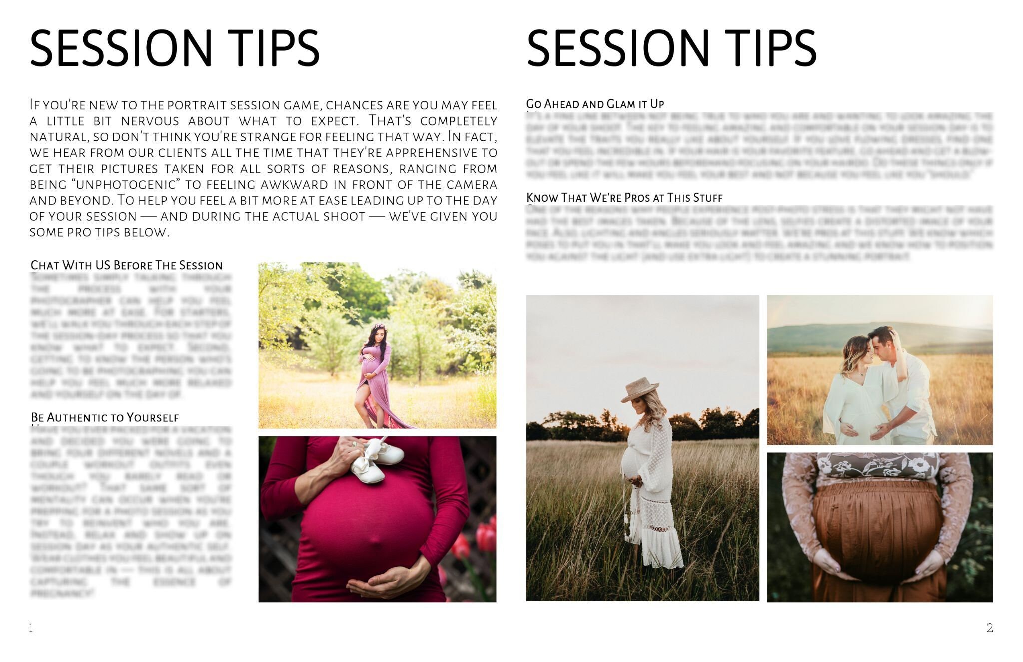 Maternity Photography Session Prep Guide Maternity Client - Etsy