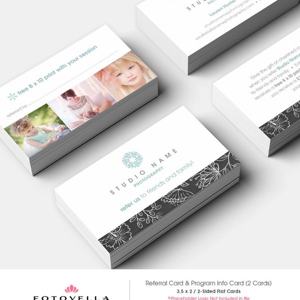 Photography Referral Card Photoshop Template