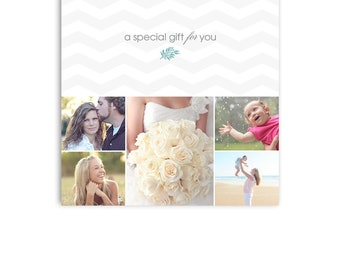 Photographer Gift Certificate - 5x5 Photoshop Template - for Photographers