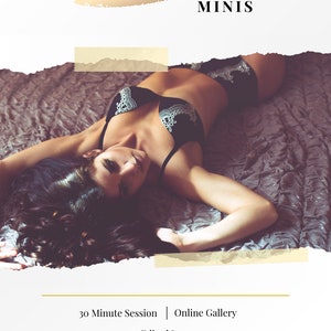 Boudoir Marketing Template | Canva Mini Session Bundle | Instagram & Email Templates, Mini Session Template for Boudoir Photographers image 9