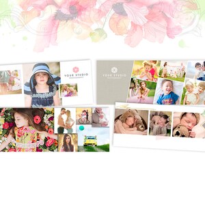 Facebook Timeline Cover Vorlagen Frühling Mini Sitzung Vorlage, Frühling Marketing Vorlage, Marketing Board, Photoshop-Vorlage, Frühling Minis