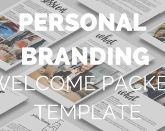 Personal Branding Client Guide | Editable Session Planning Template for Photographers, Personal Branding Photography Client Guide