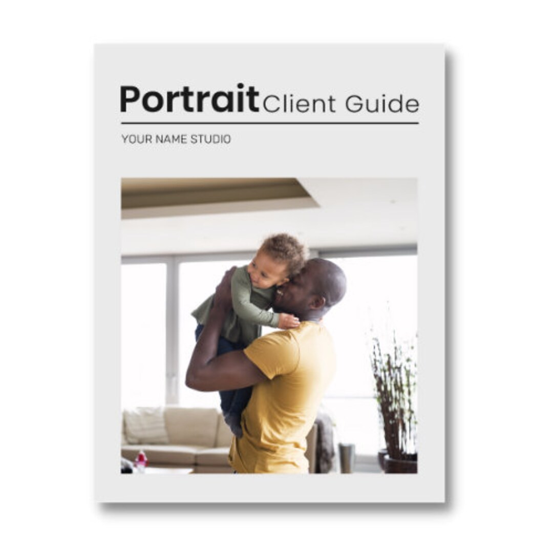 Portrait Client Guide, Welcome Packet Template, Magazine Template for ...
