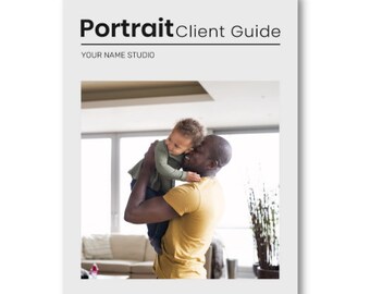 Portrait Client Guide, Welcome Packet Template, Magazine Template for Photographers