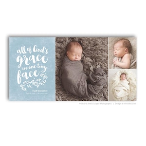 Storyboard Template for Photographers - Baby Love Newborn Photo Collage 20x10 - BABY WYATT