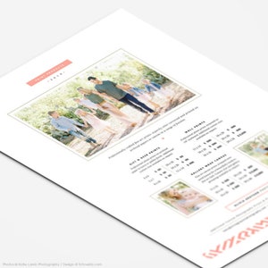 Photography Pricing Template, Photography Pricing Sheets, Photography Pricing Guide for Photographers
