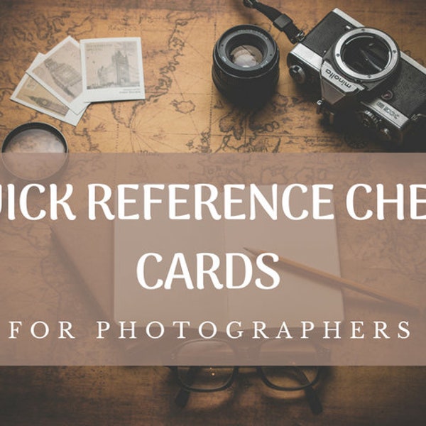 Quick Reference Cheat Cards for Wedding Photographers